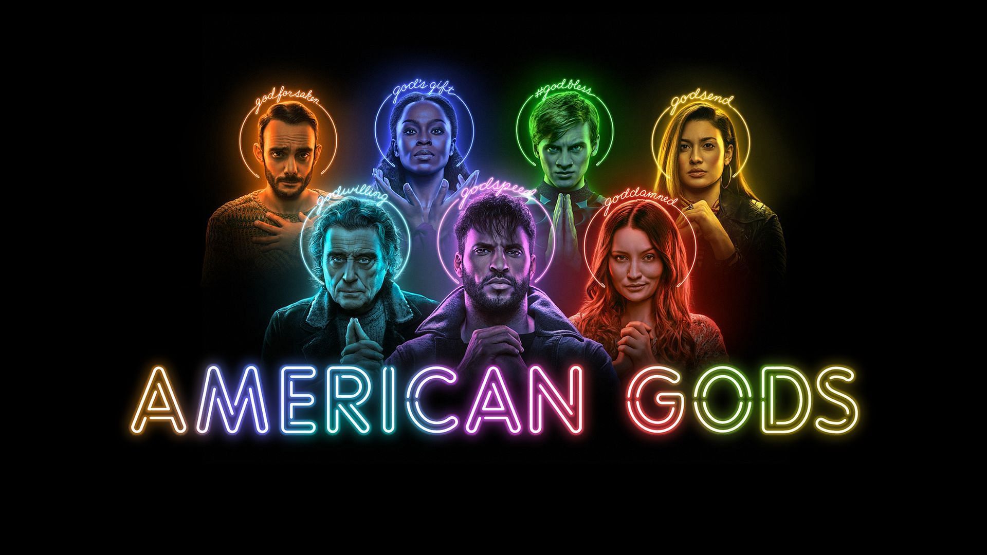 The cast of American Gods (Image via Amazon)